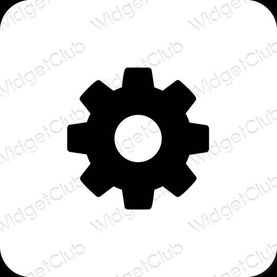 Æstetiske Settings app-ikoner