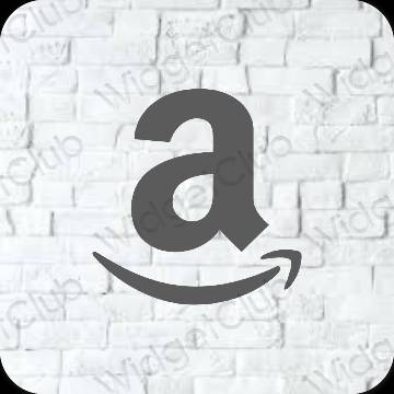 審美的 灰色的 Amazon 應用程序圖標