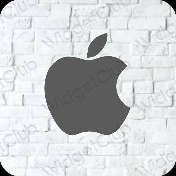 Esteetiline hall Apple Store rakenduste ikoonid