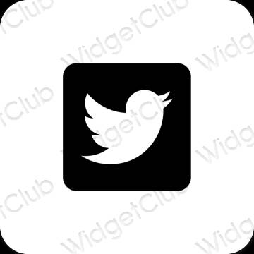 Esthetische Twitter app-pictogrammen