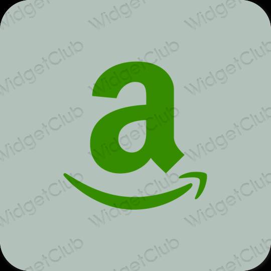 Estético verde Amazon ícones de aplicativos