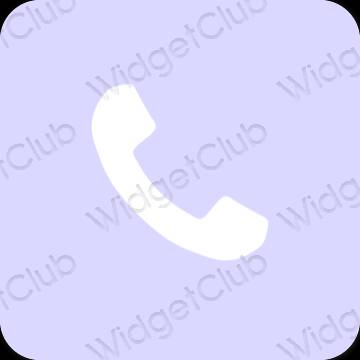 Thẩm mỹ màu tím Phone biểu tượng ứng dụng