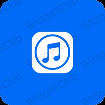 Ესთეტიური მეწამული Apple Music აპლიკაციის ხატები