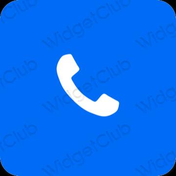 Естетски Плави Phone иконе апликација