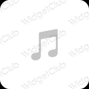 Esthetische Music app-pictogrammen