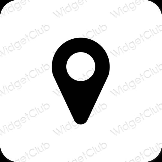 Aesthetic Google Map app icons