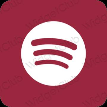 Aesthetic purple Spotify app icons