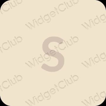 Aesthetic beige SHEIN app icons