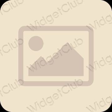 Estetico beige Photos icone dell'app