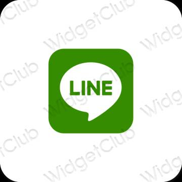 Естетични LINE икони на приложения