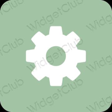 Esthetische Settings app-pictogrammen