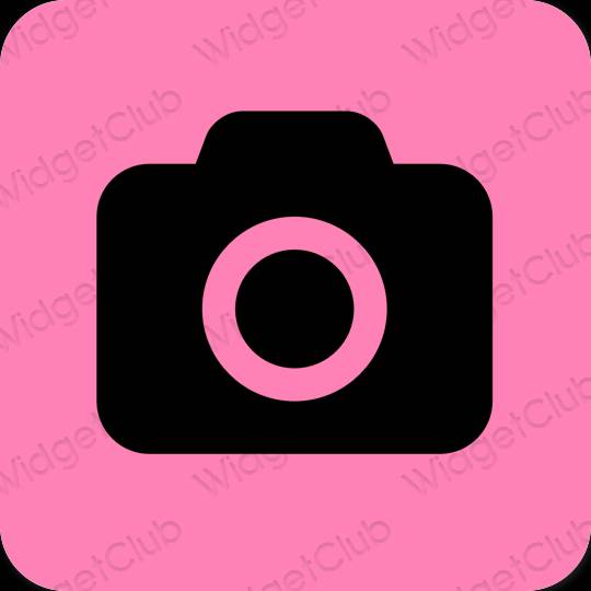 Estetik ungu Camera ikon aplikasi