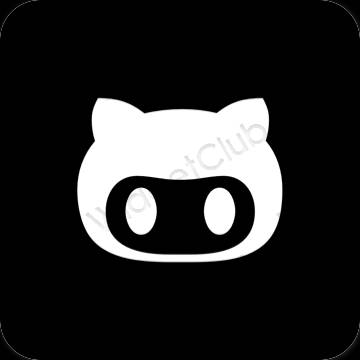 Естетичен черен Safari икони на приложения