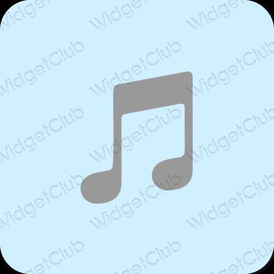 Естетски љубичаста Music иконе апликација