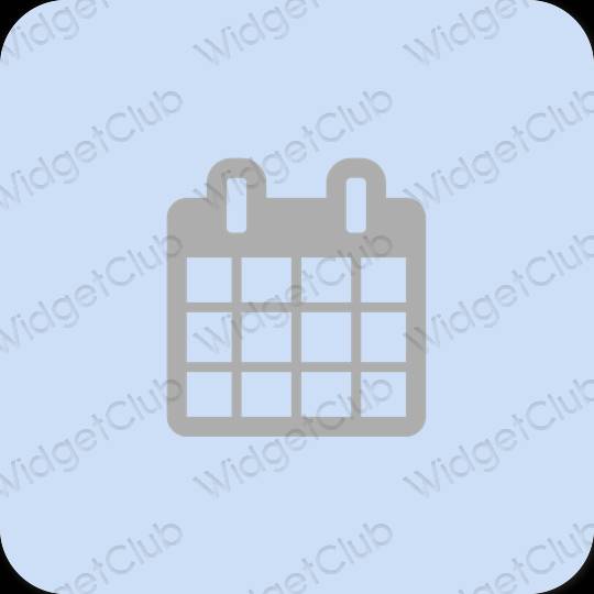 Estetik mor Calendar uygulama simgeleri