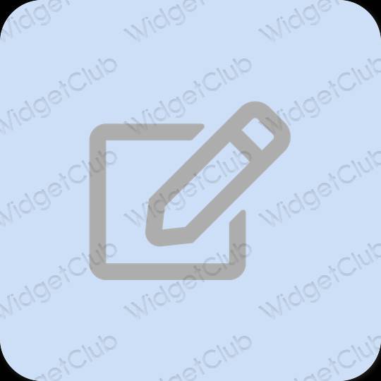 Estetis ungu Notes ikon aplikasi