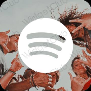 Estetiska Spotify appikoner