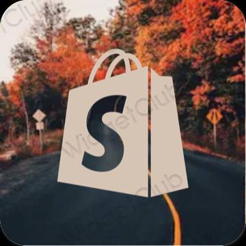 Thẩm mỹ be Shopify biểu tượng ứng dụng