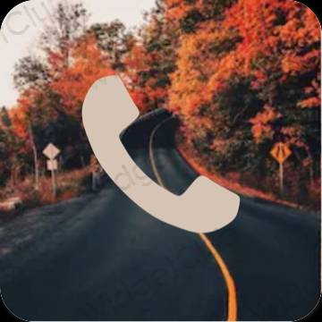 Естетски беж Phone иконе апликација