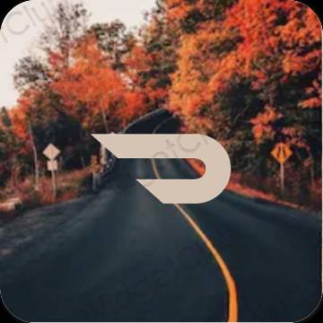 Aesthetic beige Doordash app icons