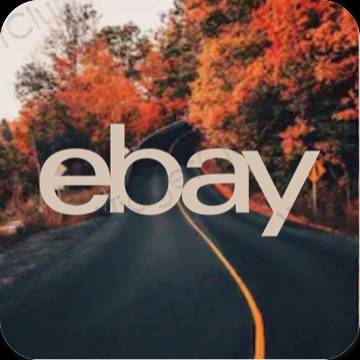 Estetický béžový eBay ikony aplikací