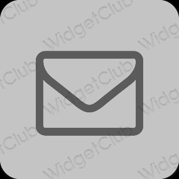 Aesthetic gray Mail app icons