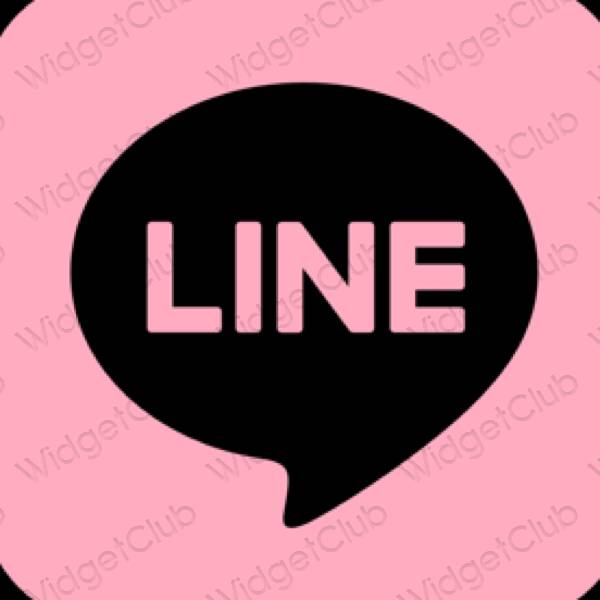 Esthetische LINE app-pictogrammen