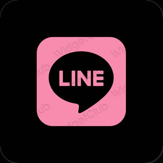 Естетични LINE икони на приложения