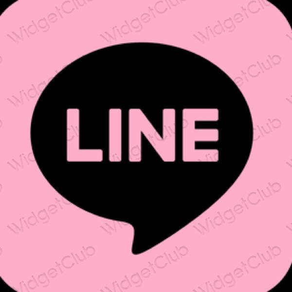 אייקוני אפליקציה LINE אסתטיים