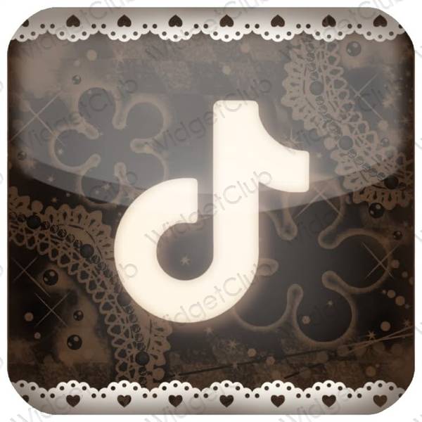 เกี่ยวกับความงาม สีเบจ TikTok ไอคอนแอพ