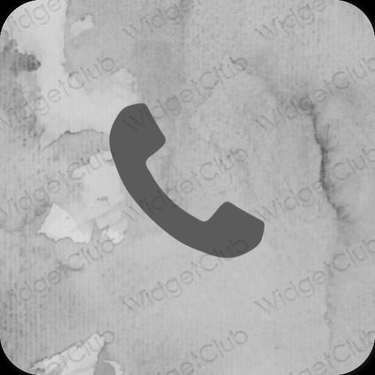 Stijlvol grijs Phone app-pictogrammen