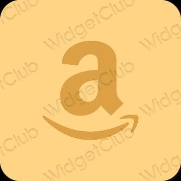 Estetski naranča Amazon ikone aplikacija