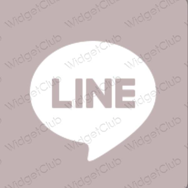 Esthetische LINE app-pictogrammen