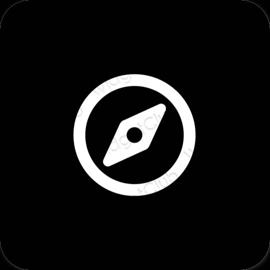 Ästhetische Safari App-Symbole
