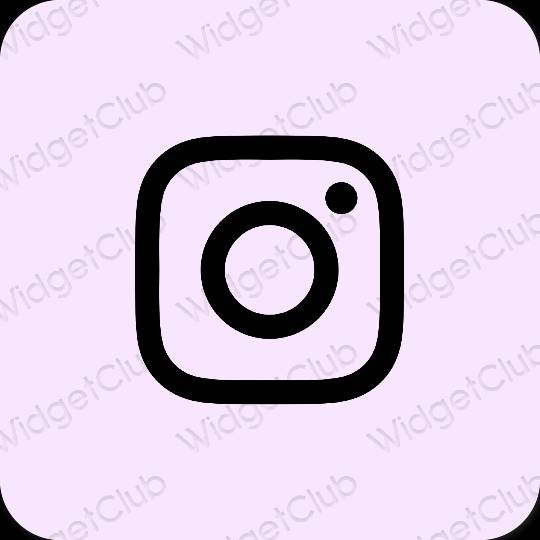 эстетический пурпурный Instagram значки приложений