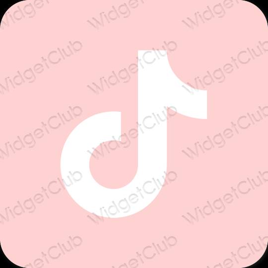 Esteetiline roosa TikTok rakenduste ikoonid