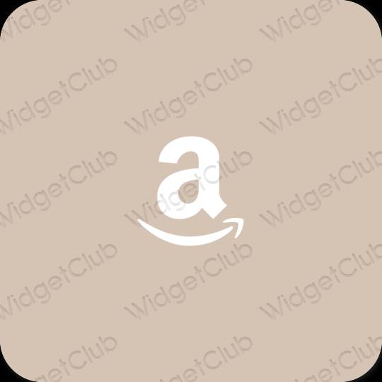 Ästhetisch Beige Amazon App-Symbole