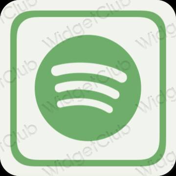 Estetiska Spotify appikoner