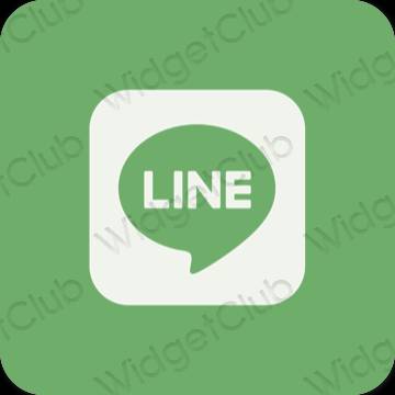 אייקוני אפליקציה LINE אסתטיים