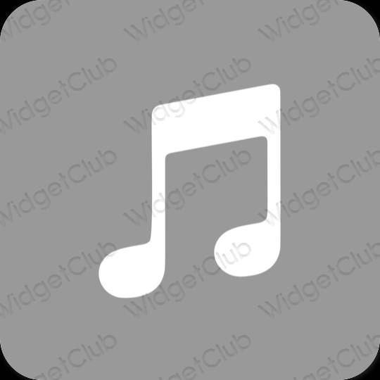 Esteetiline hall Apple Music rakenduste ikoonid