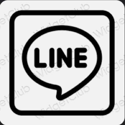 Естетске LINE иконе апликација