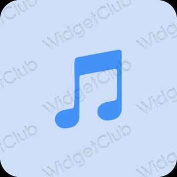 Ästhetisch Violett Music App-Symbole