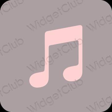 Esthetische Music app-pictogrammen