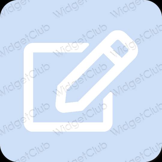 Estético roxo Notes ícones de aplicativos