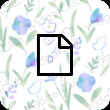 Icone delle app Notes estetiche