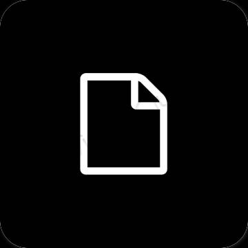 Ästhetische Notes App-Symbole