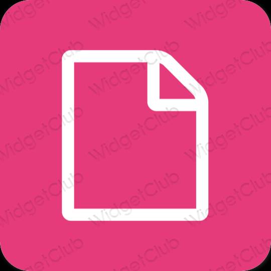 Estetski neon ružičasta Google ikone aplikacija
