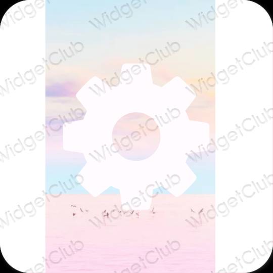 Ästhetische Settings App-Symbole