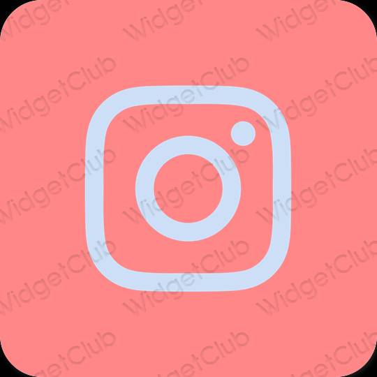 Esteetiline roosa Instagram rakenduste ikoonid