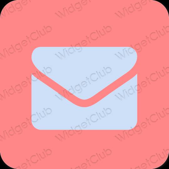 Ästhetisch Rosa Gmail App-Symbole